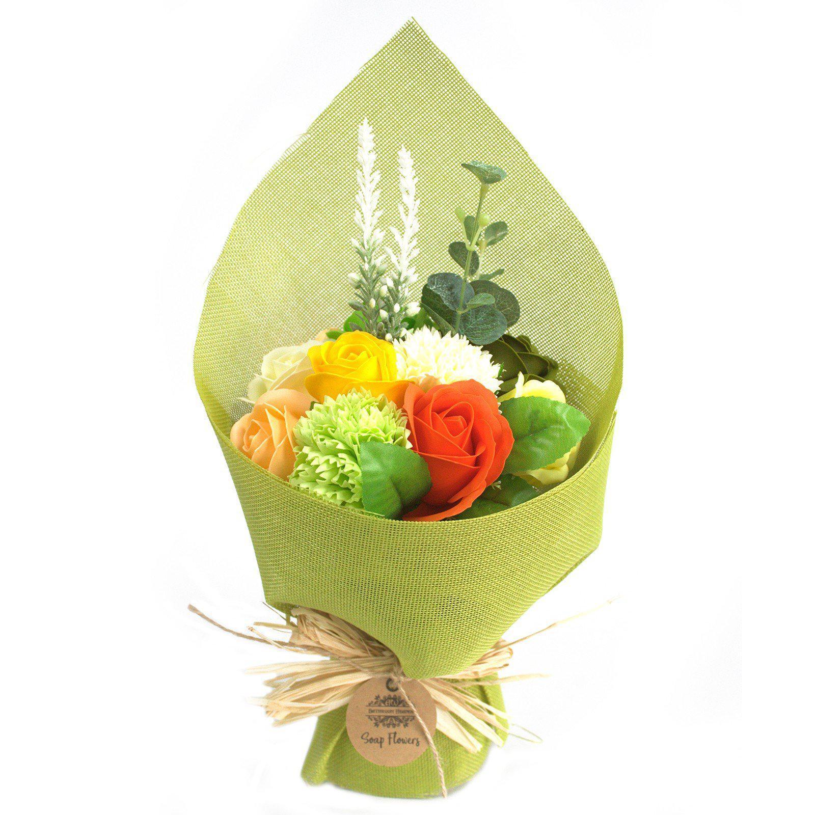 Green Soap Flower Bouquet-Breda's Gift Shop