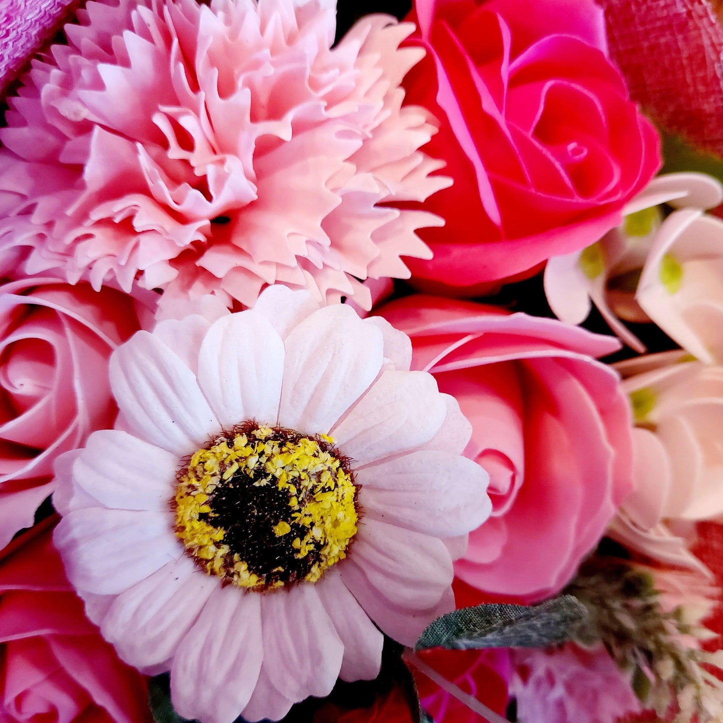 Pink Soap Flower Bouquet-Breda's Gift Shop