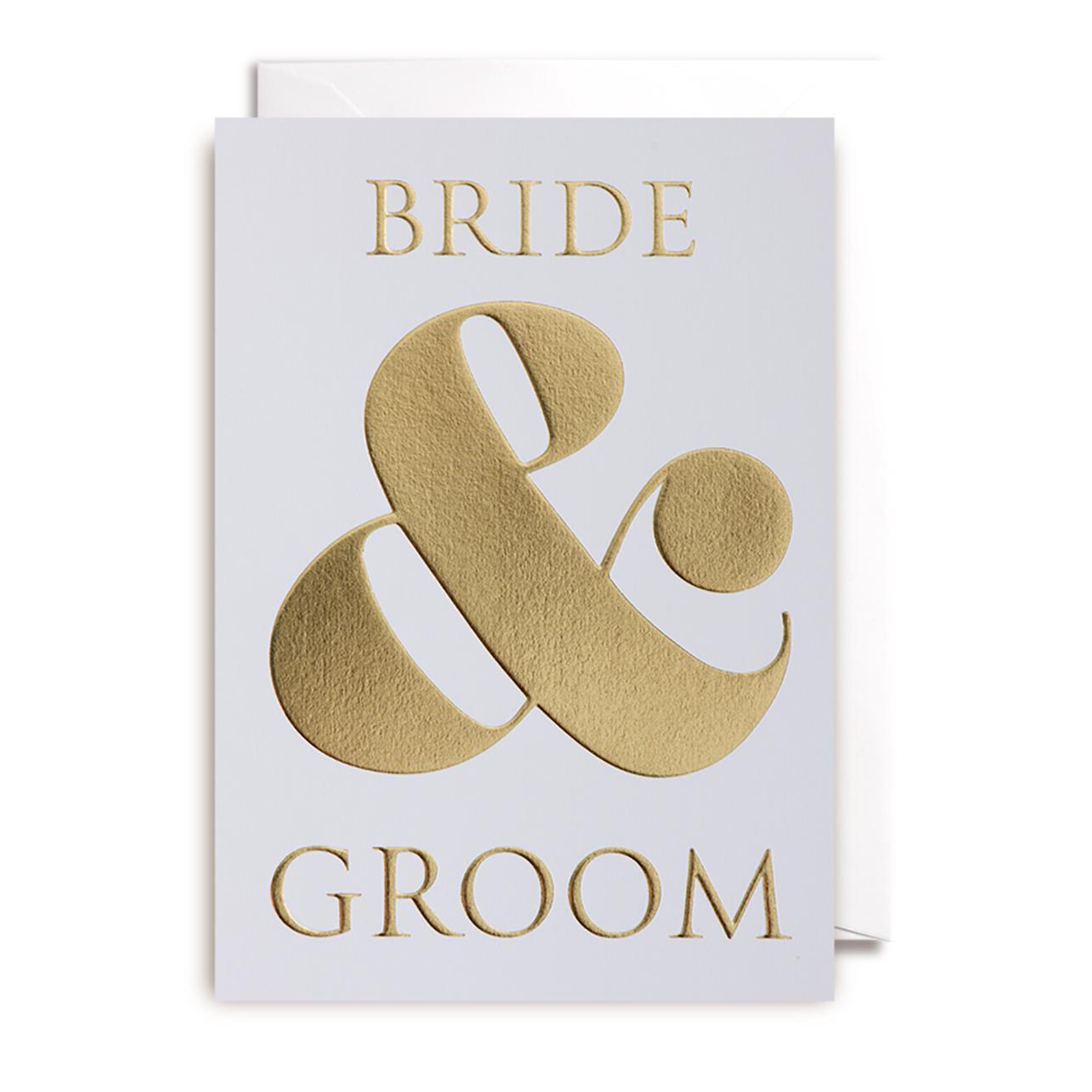 Postco "Bride & Groom" Greeting Card-Breda's Gift Shop