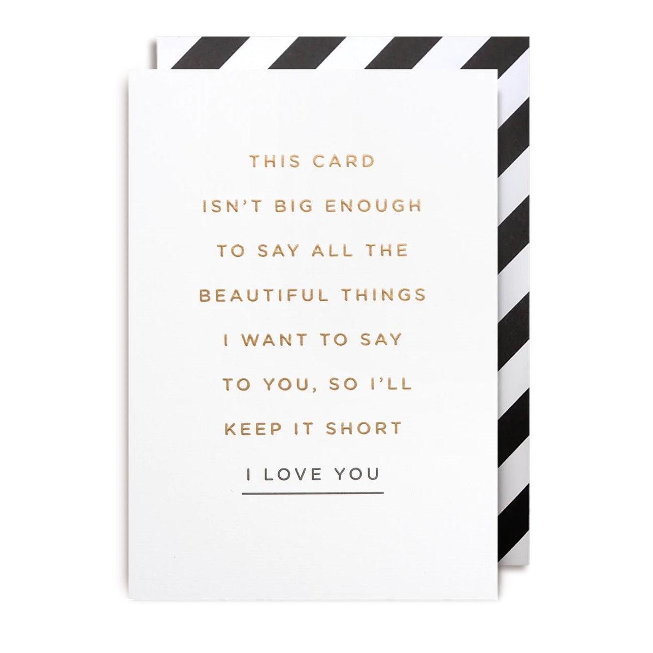 Postco ‘I Love You’ Greeting Card-Breda's Gift Shop