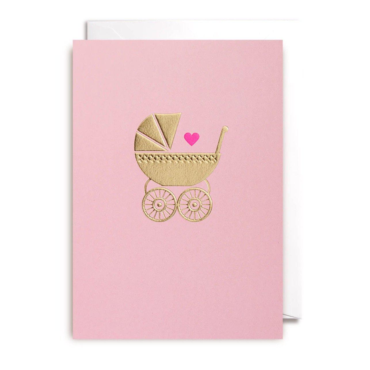 Postco New Baby Girl Greeting Card-Breda's Gift Shop