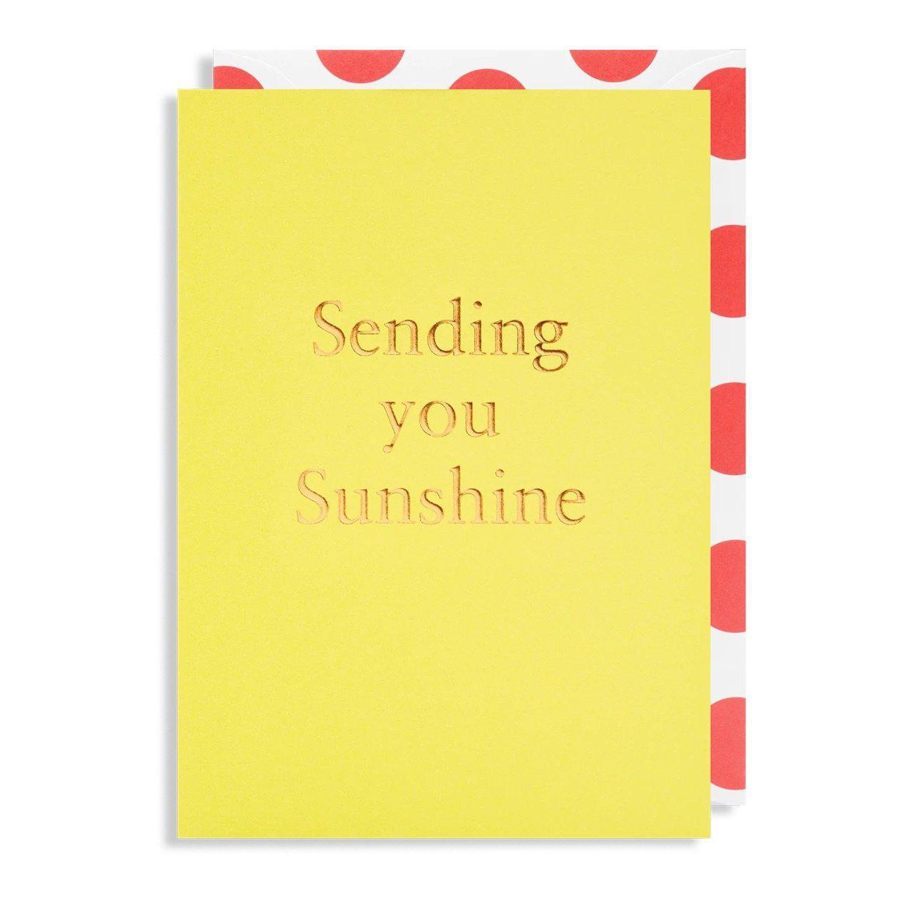 Postco "Sending You Sunshine" Greeting Card-Breda's Gift Shop