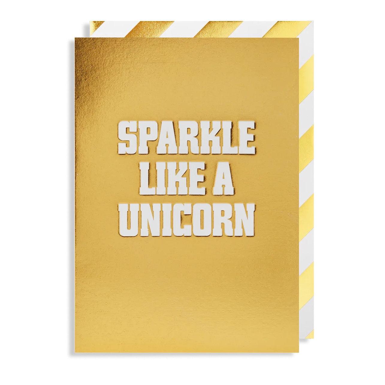 Postco ‘Sparkle Like a Unicorn’ Greeting Card-Breda's Gift Shop