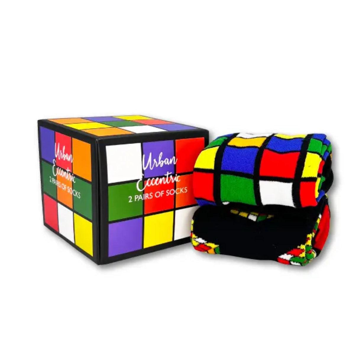 Rubik’s Cube Socks Gift Set-Breda's Gift Shop