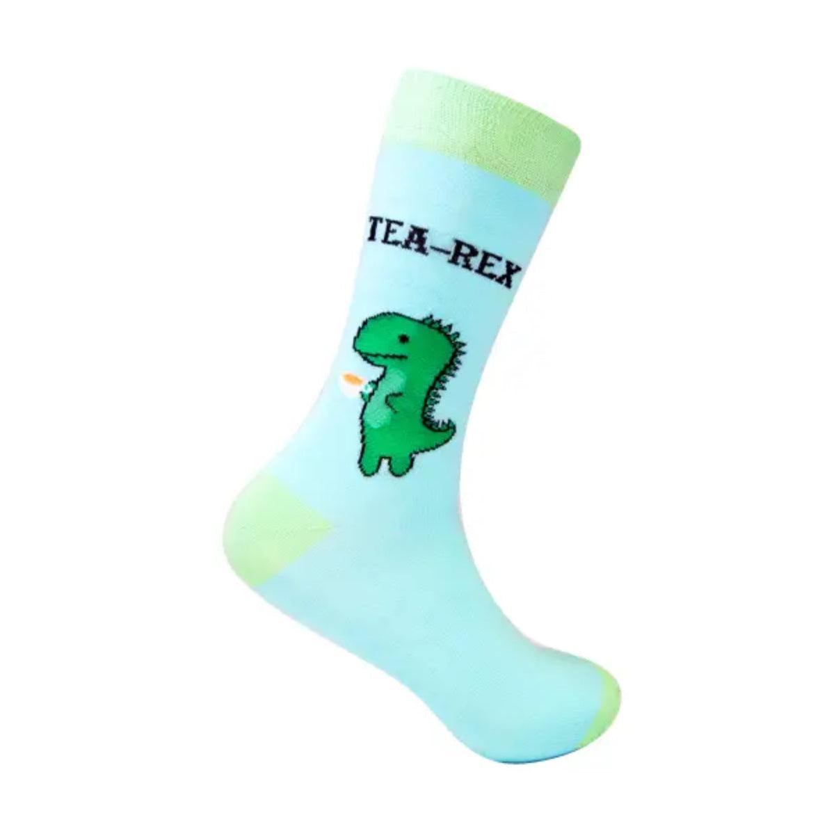 “Tea Rex” Socks-Breda's Gift Shop