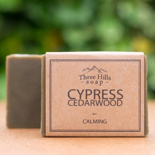 Three Hills Cypress & Cedarwood Soap-Breda's Gift Shop