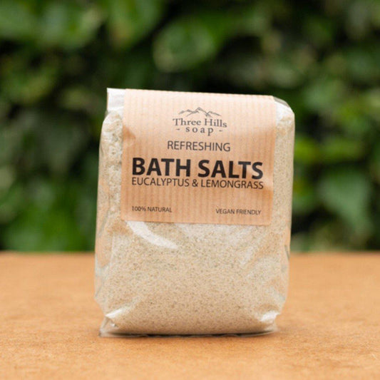Three Hills Eucalyptus & Lemongrass Bath Salts-Breda's Gift Shop