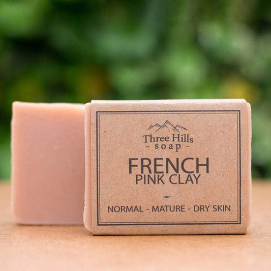 Three Hills French Pink Clay Soap-Breda's Gift Shop