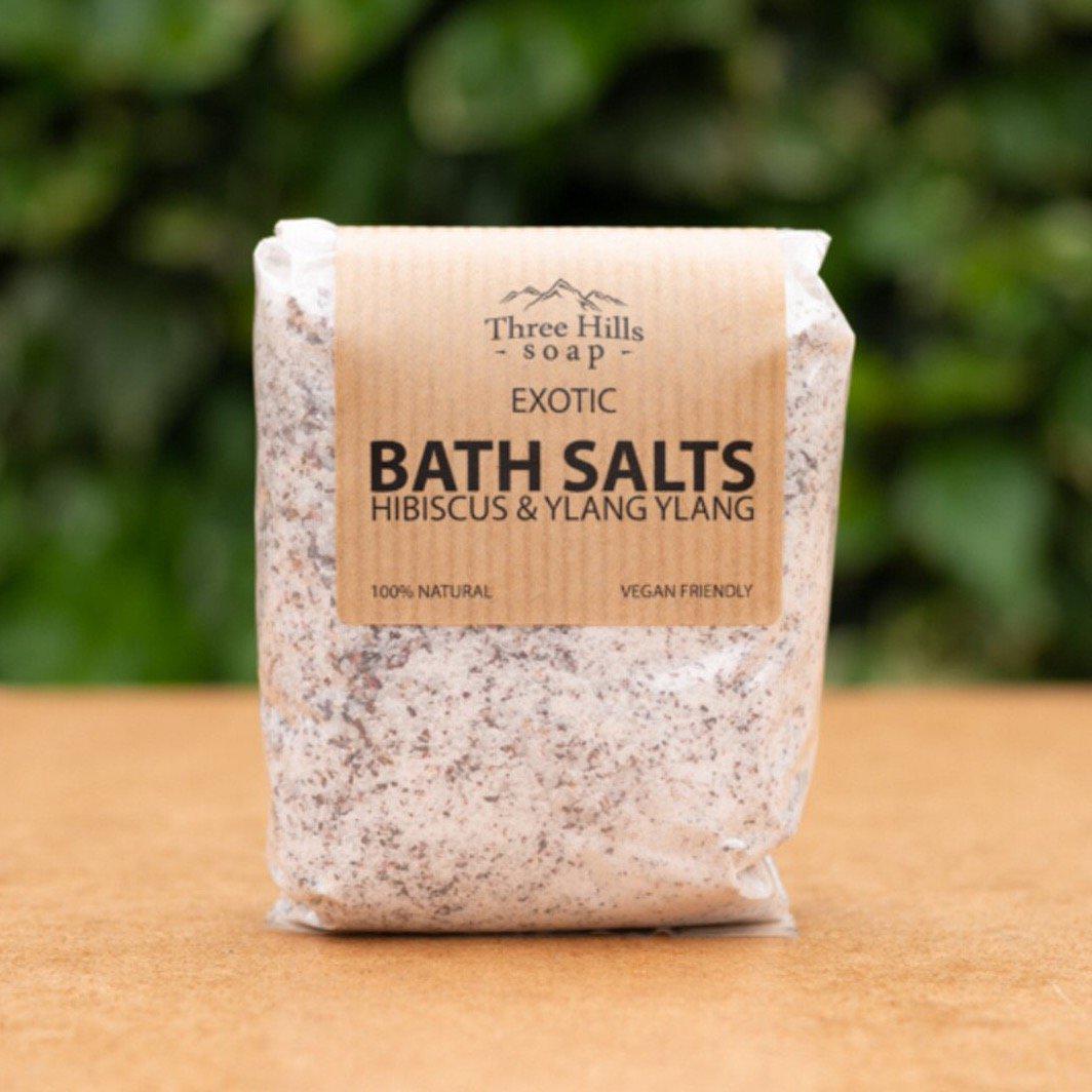 Three Hills Hibiscus & Ylang Ylang Bath Salts-Breda's Gift Shop