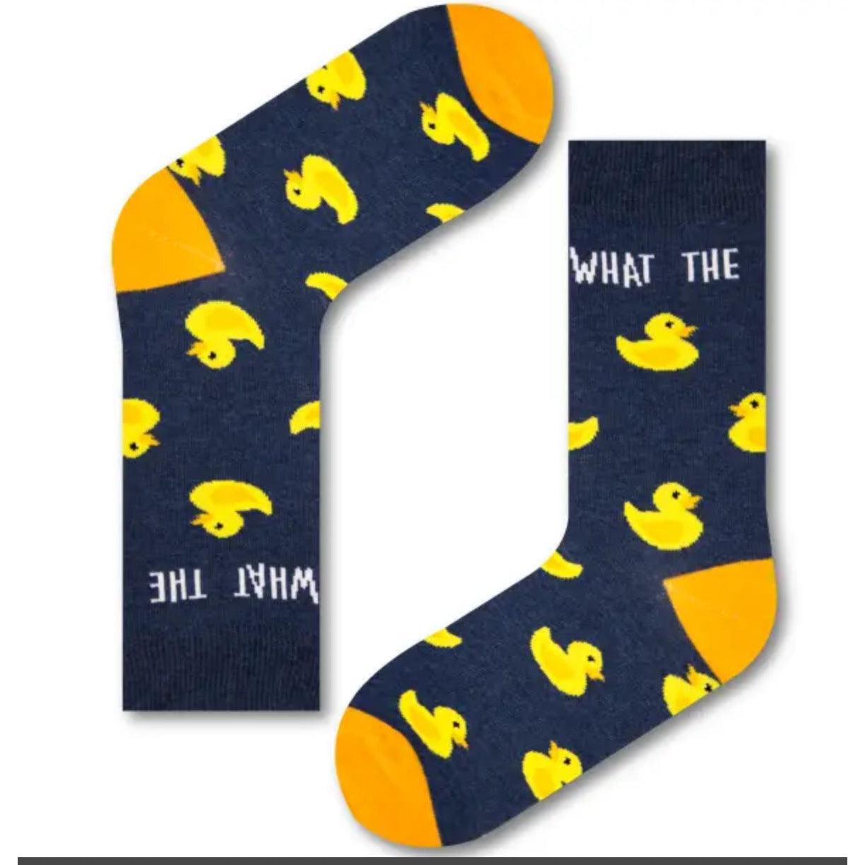 “What The Duck” Socks-Breda's Gift Shop